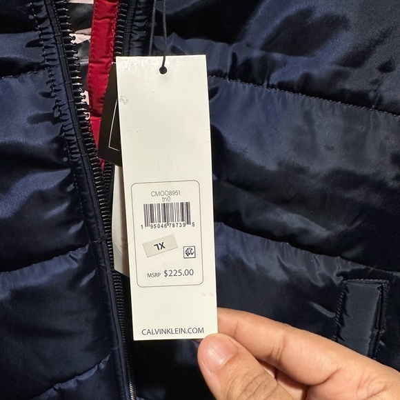 Calvin Klein Men’s Winter Jacket size XL tricolour red white and blue - Picture 8 of 8
